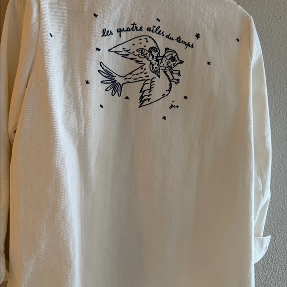 Sezane Tomboy Shirt - Sézane x JCC+ - Embroidered Ecru - Picture 7 of 9